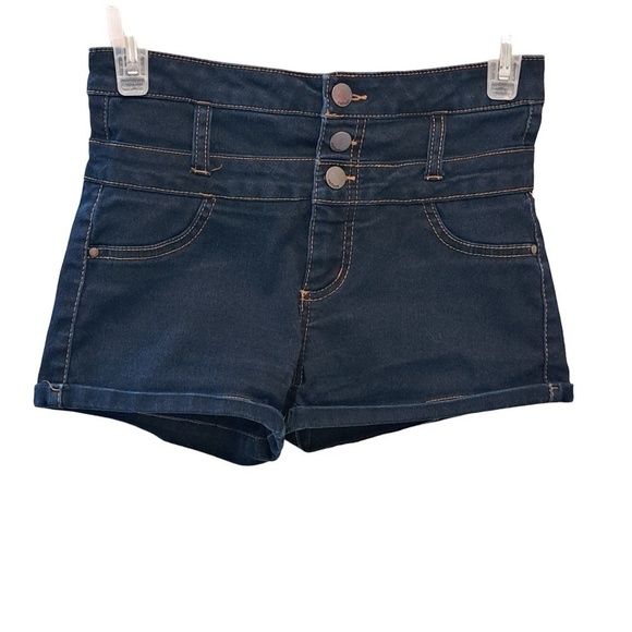 refuge Denim Short Shorts - Size 2 - Indigo - Picture 1 of 6